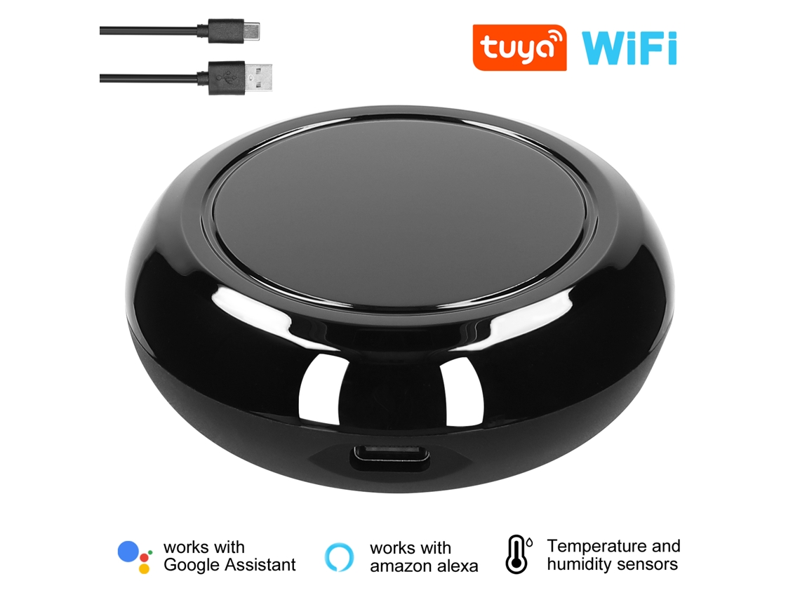 Controle Remoto IR Wi fi Tuya Sensor Temperatura Umidade