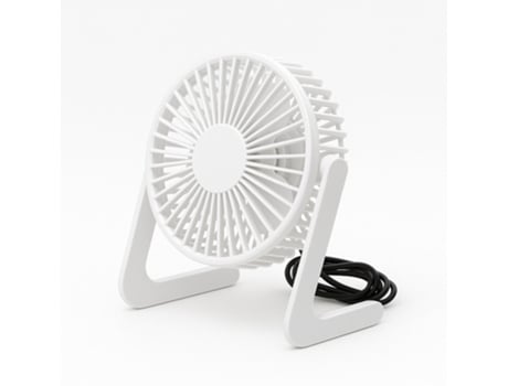 Ventoinha De Secretária | Compacta, Silenciosa, Ligação Com Cabo Usb Mayou Sd2138 Branco