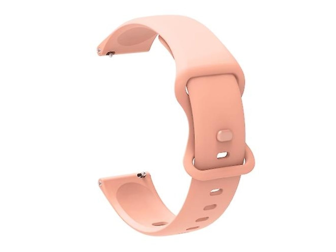 Pulseira De Relógio Lurelia Para Garmin Venu / Samsung Galaxy Watch Active 2 Universal 20 Mm Silicone Rosa