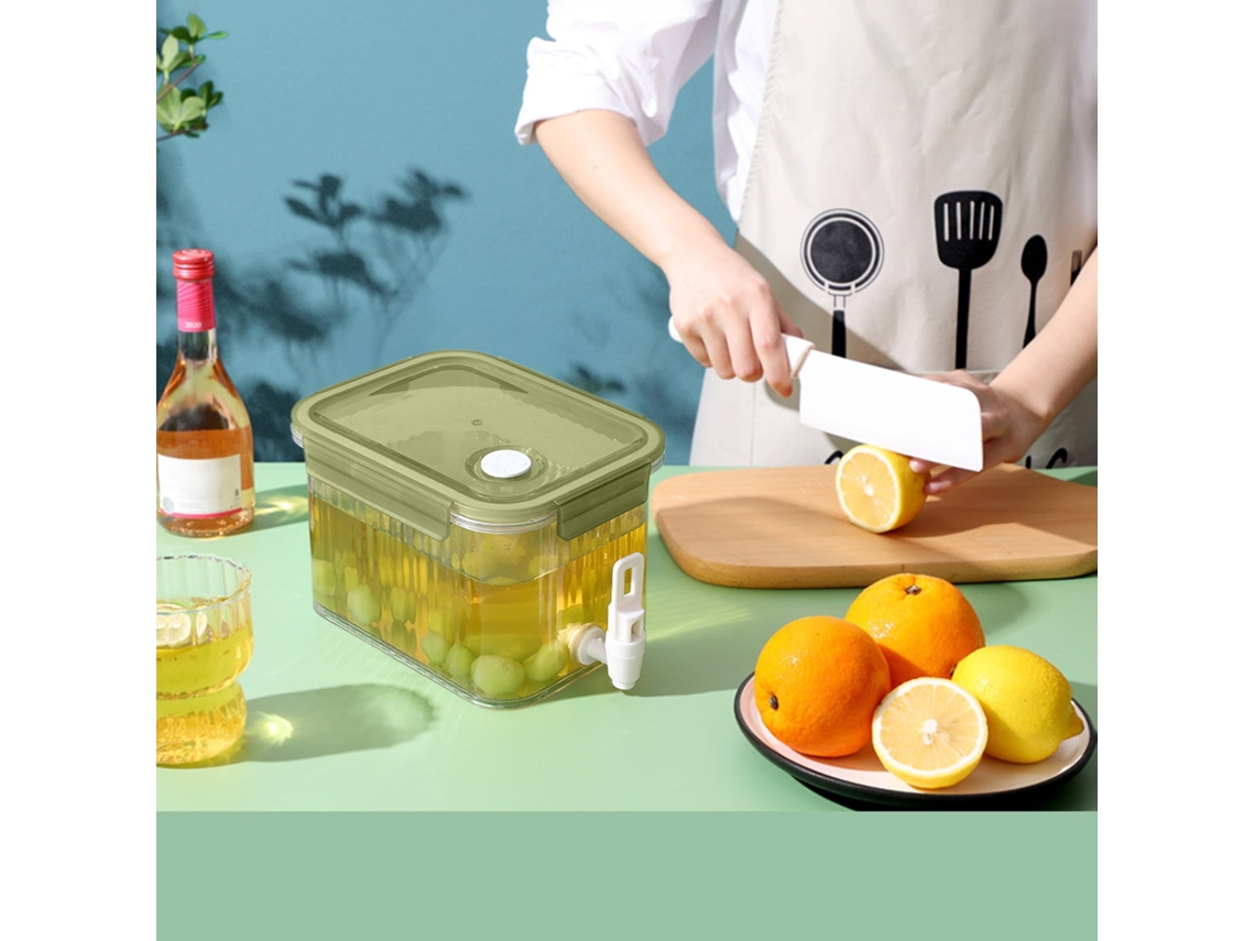 Dispenser De Bebidas 2.5l Com Torneira - Jarra De Plástico Para Suco, Limonada E Leite Para Viagem E Casa