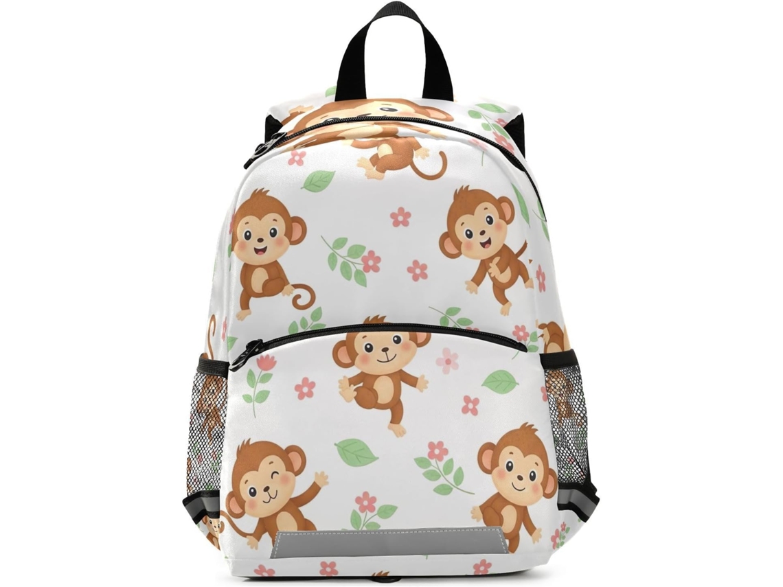 Mochila Fofa De Macaco Desenho Animado Para Bebês, Meninas, Meninos E Crianças, Escolar Viagens,