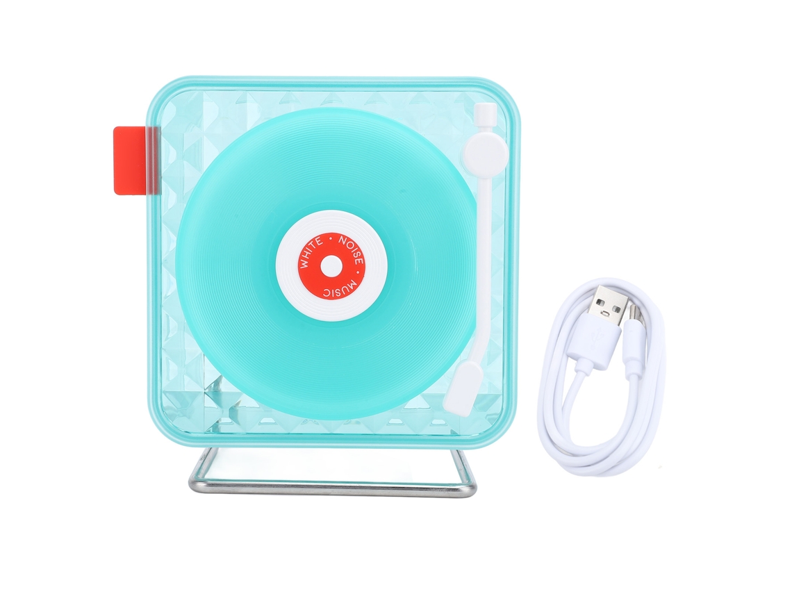 Caixa Mali vintage Bluetooth, com ruído branco, luz noturna, para quarto e sala, verde