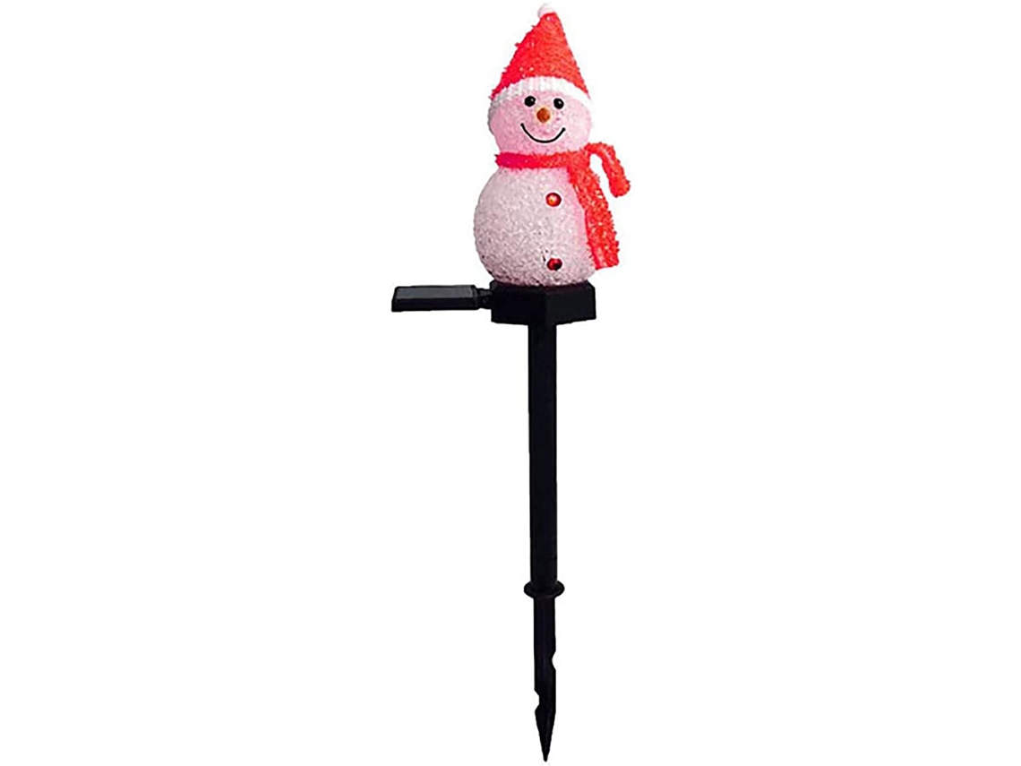 Laxiscreed Lâmpada Solar De Natal Com Boneco De Neve Para Jardim E Decoração Natalícia