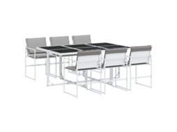 Garden Dining Set, Garden Dining Sets Vidaxl Branco Aço (n/a)