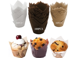 Conjunto De 200 Forminhas De Papel Para Muffins E Cupcakes, Para Assar E Apresentar Sobremesas Em Festas E Eventos