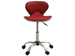 Cadeira de Escritório Couro Artificial Vermelho Tinto MAISON EXCLUSIVE