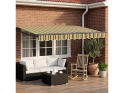 Vidaxl Toldo Retrátil Manual Com Leds 3 X 2,5 M