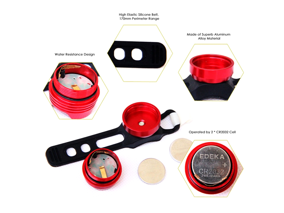 Kit de Luzes para Bicicleta Led Recarregável Usb com Lanterna Dianteira, Traseira, 5 Modos e Resistência À Água