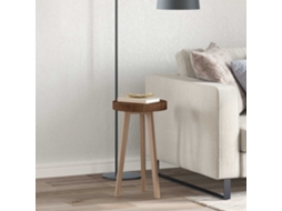 Vidaxl Tampo De Mesa Marrom Escuro Ø 30 X 4 Cm