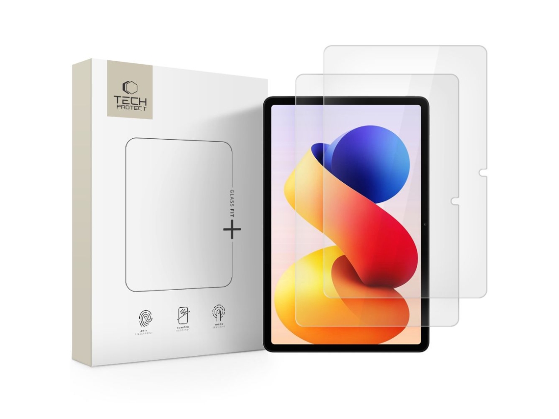 Película De Vidro Temperado Tech-protect Glass Fit (pacote Com 2) Para Xiaomi Poco Pad M1 12.1