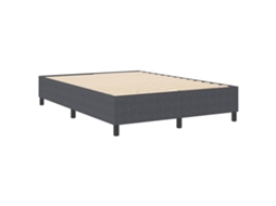 Conjunto 1 Cama De Plataforma Vidaxl Cinzento Cordão (140 X 200 Cm)