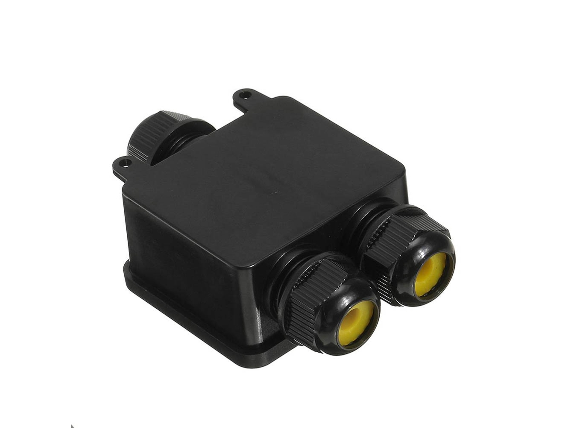 Conector De Cabo À Prova D'água Ip68, Caixa De Junção Elétrica Externa 3 Vias, Conector De Fio Cabo Plástico, Prensa, Cabo
