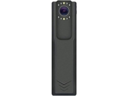 Minicâmera policial portátil com visão noturna. Protege toda a família. 16 GB. Bestvite (preta).