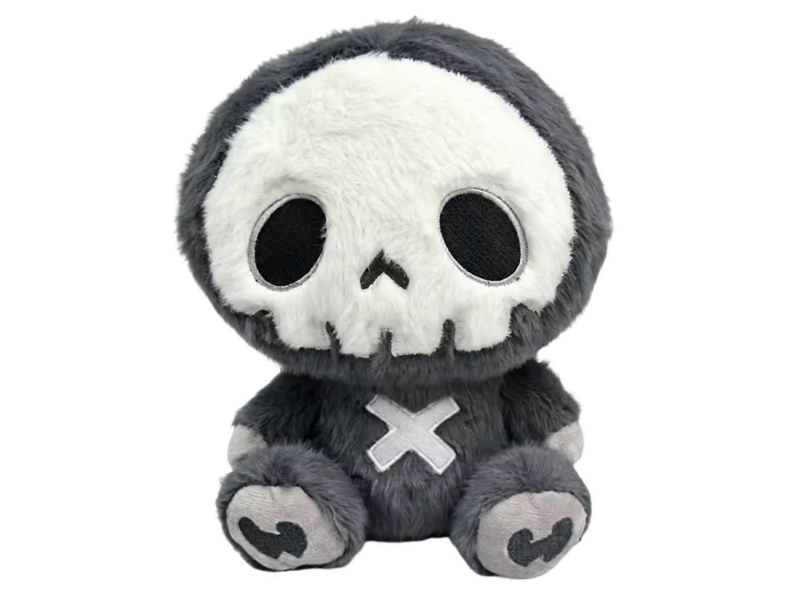 Boneco De Pelúcia Esqueleto Cinza, Macio, Presente E Decorativo