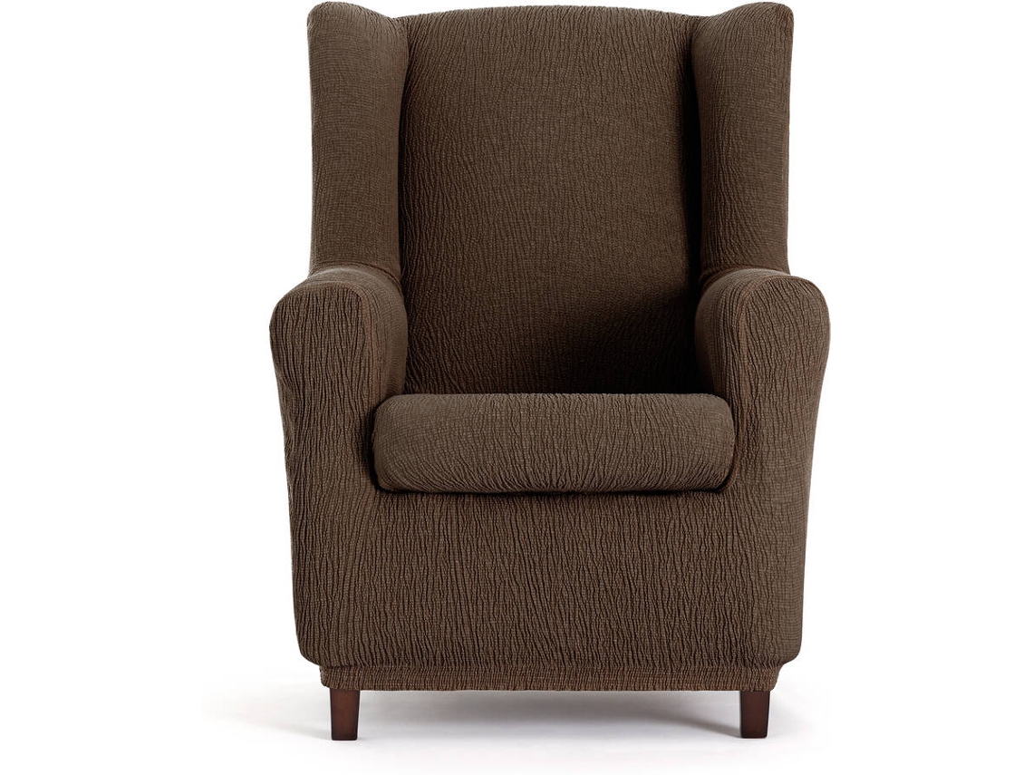 Capa de Poltrona EYSA Premium Troya Tecido Elástico (90 x 80 x 100 cm - Poliéster e Algodão - Marrón)