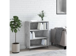 Vidaxl Estante 69,5x32,5x90 Cm Derivados De Madeira Cinzento Cimento