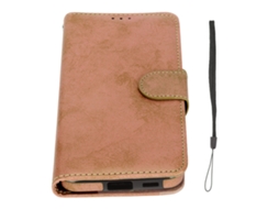 Aetheria capa Carteira 2 em 1 Couro Pu Tpu Magnética Flip Cover para Galaxy S22 Plus Marrom