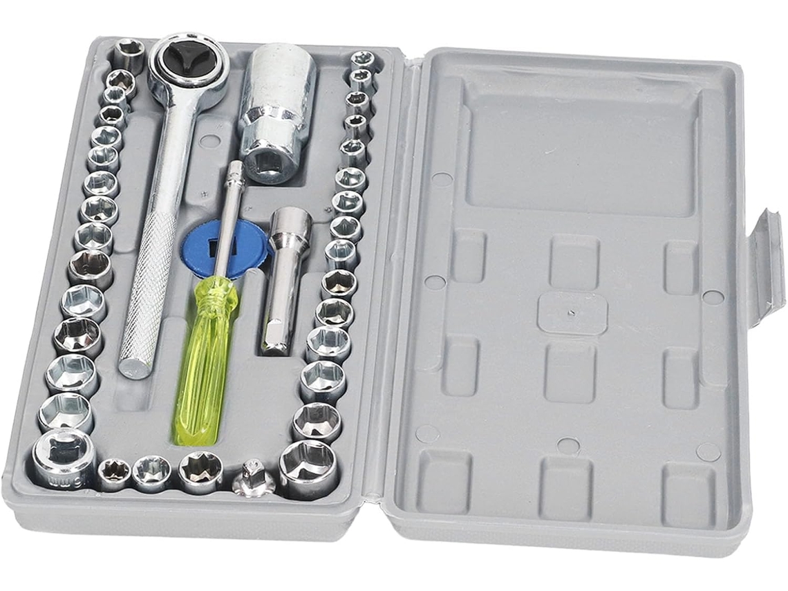 De 40 Peças Chaves E Para Domésticos Manutenção. Kit Compacto Aço.