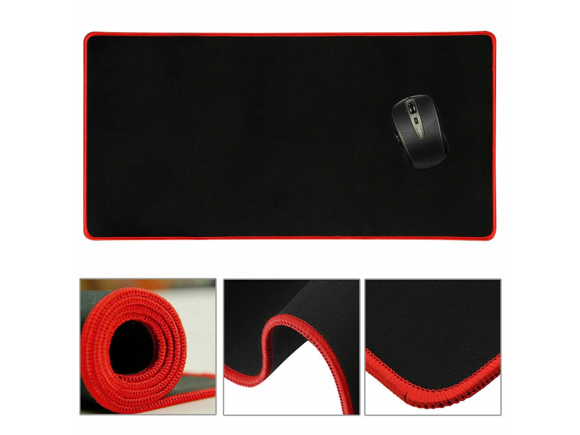 Mouse Pad Antiderrapante Extra Grande 60 Cm X 30 Cm Para Jogos, Para Laptop E Macbook Vermelho SUNNY SPACES