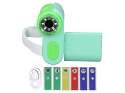 Microscópio Digital Portátil Para Crianças 1000x Com Tela Colorida De 2 Polegadas Ferramenta Educativa Verde