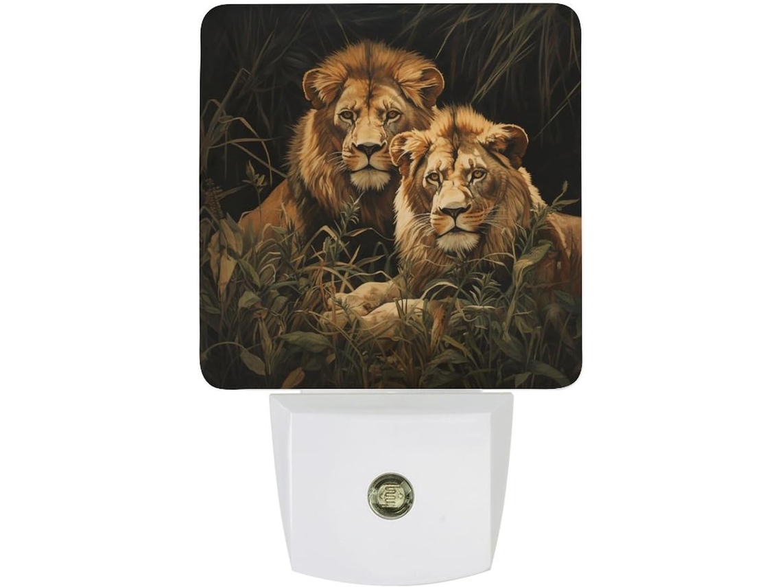 Luminária noturna de parede LED com plugue, acendimento automático, sensor crepuscular automático, luz noturna com...