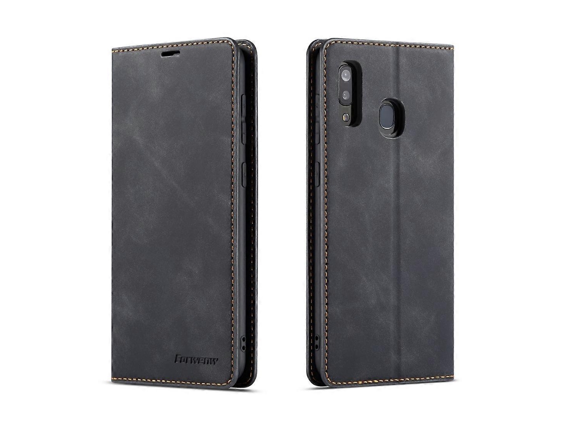 Capa De Couro Forwenw Dream Series Oil Edge Com Forte Magnetismo, Abertura Horizontal, Suporte, Compartimentos Para Cartões, Carteira E Porta-retratos