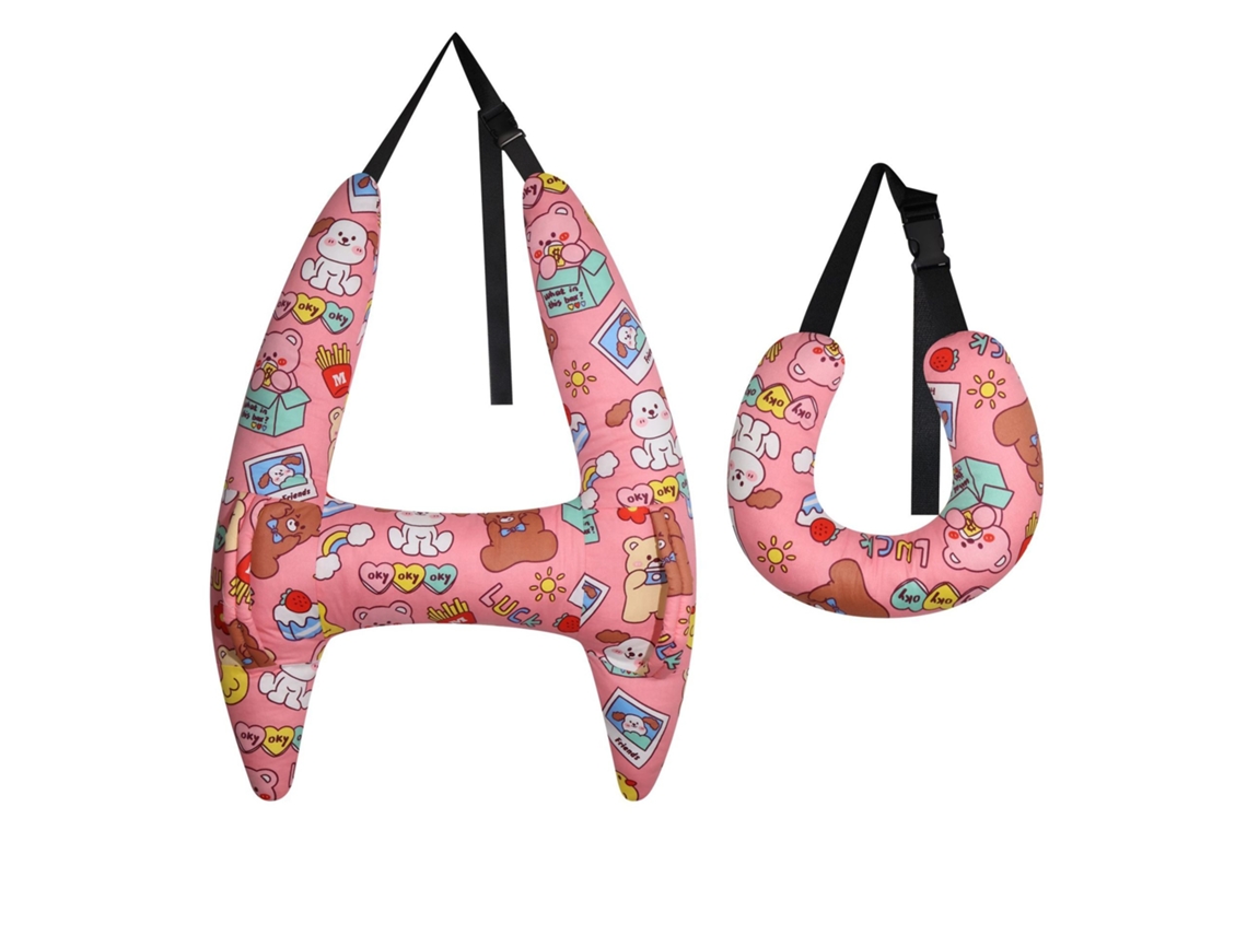 Almofada De Apoio Para Cabeça E Pescoço No Carro, Formato H, Com Suporte Lateral, Estilo 6, Elysve