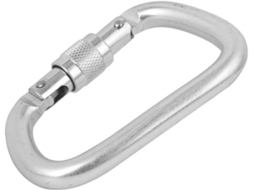 Mosquetão Master Lock Outdoor Com Trava De Rosca Em Formato D, Alta