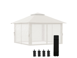 Gazebo com Drenagem e Drenagem, 3x3m ORBITRA COMMERCE
