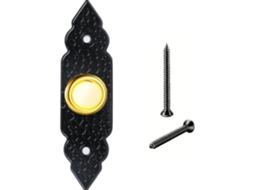 Botão De Campainha Com Fio Elegante E Durável Em Liga Zinco, Portas De Entrada E Garagens