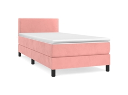 Box Spring Bed, Box Spring Beds Vidaxl Cor-de-rosa Veludo (100 X 200 Cm)