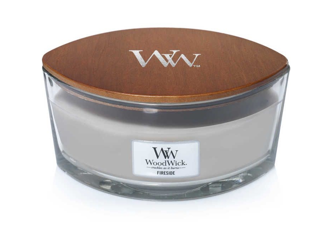 Velas Vidro Cinza/prata Woodwick 76106e