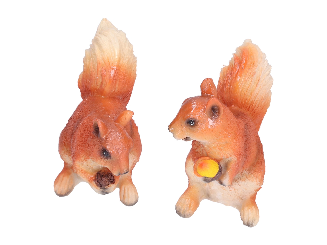 Ornamento de Esquilo em Resina Modelo Cartoon | S/MARCA