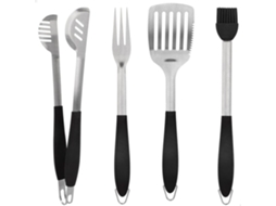 Conjunto De 4 Acessórios Para Churrasco AKTIVE