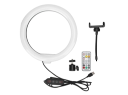 2026 luz Anular Led de 10 Polegadas com Clip para Telefone, Luz de Preenchimento para Selfies e Gravações