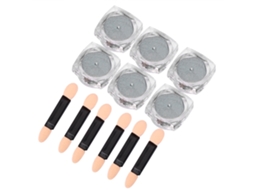Conjunto de 6 unidades de pó para unhas com glitter, 0,5g cada, para decoração de salão de beleza (Tcl-07)