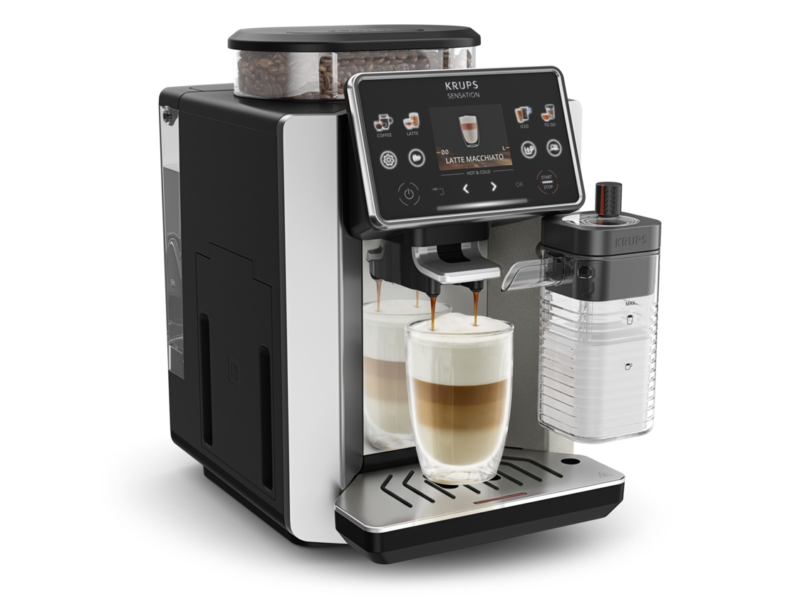 Máquina de Café Automática KRUPS Sensation Elite EA918GE0 (Grão - 15 bar - Cinzento)
