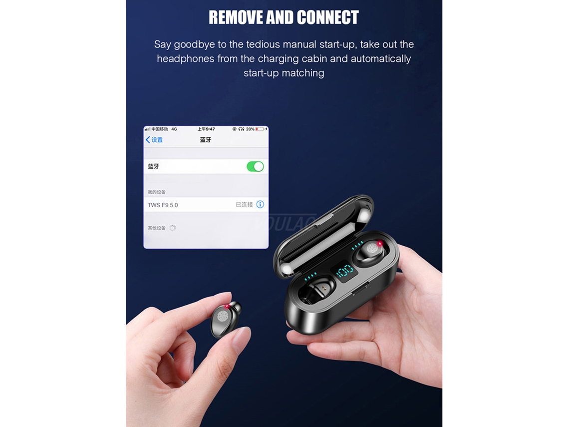 Aetheria fones de Ouvido True Wireless Stereo Bt 5.4 In ear Esportivos com Redução de Ruído e Carregamento Rápido