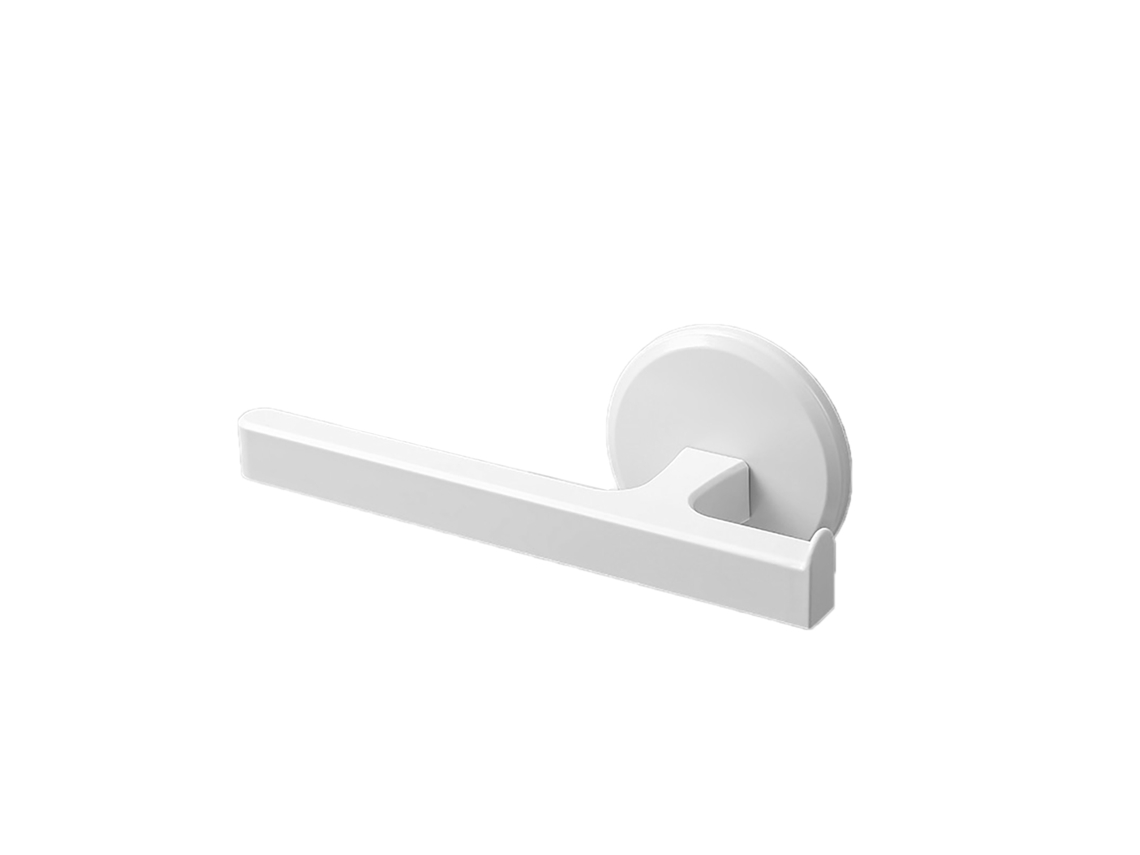 Rack De Toalha T Simples Sem Furar Parede Cor Branco