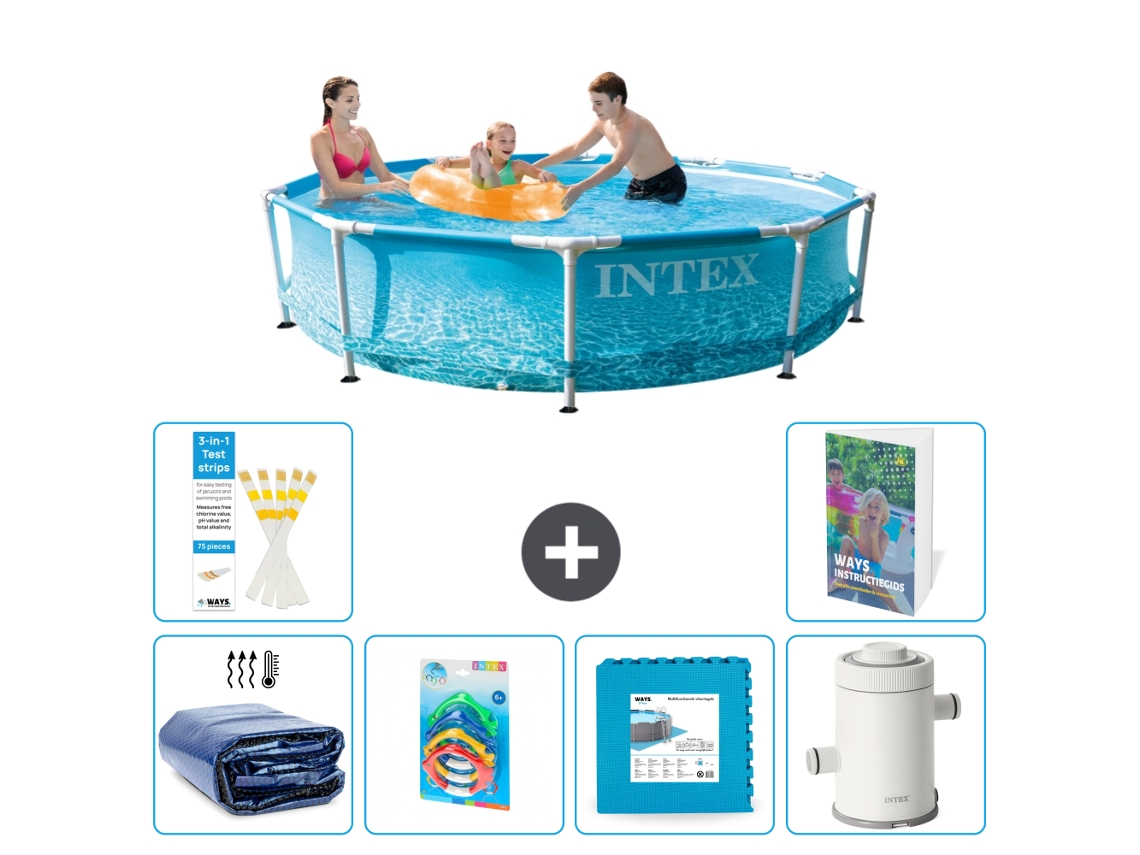 Piscina com Estrutura Redonda 305x76 Cm 5 peças S55 INTEX