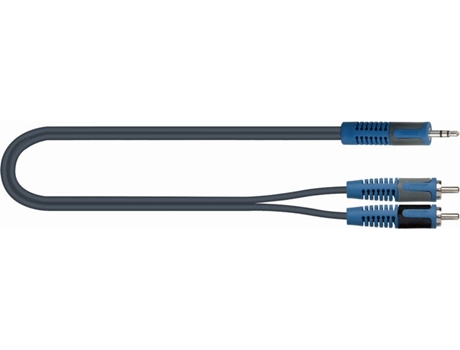 Cabo de Áudio QUIK-LOK (Jack 3.5mm - RCA - 5 m - Preto)