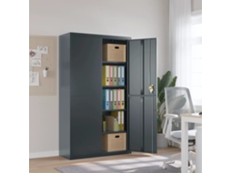 Vidaxl Arquivador 105x40x180 Cm Aço Antracite