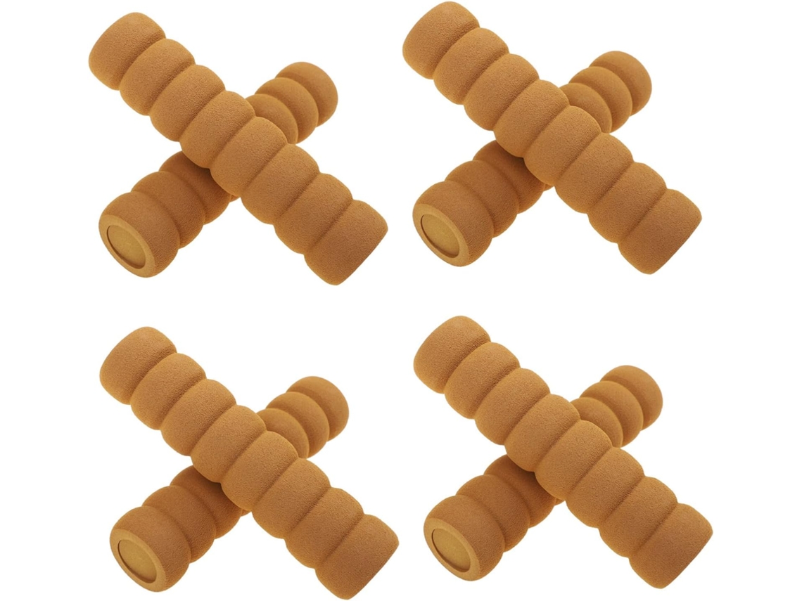 Conjunto De 8 Capas Protetoras Para Maçanetas Portas Na Cor Café, Em Tecido Anticolisão, Ideais Para Proteger Seus