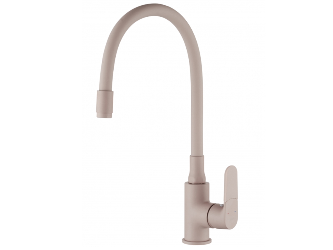 Torneira de Cozinha INVENA Misturador de Cozinha com Bica Elástica em Forma de Memória, de Alavanca Única Inox Alta