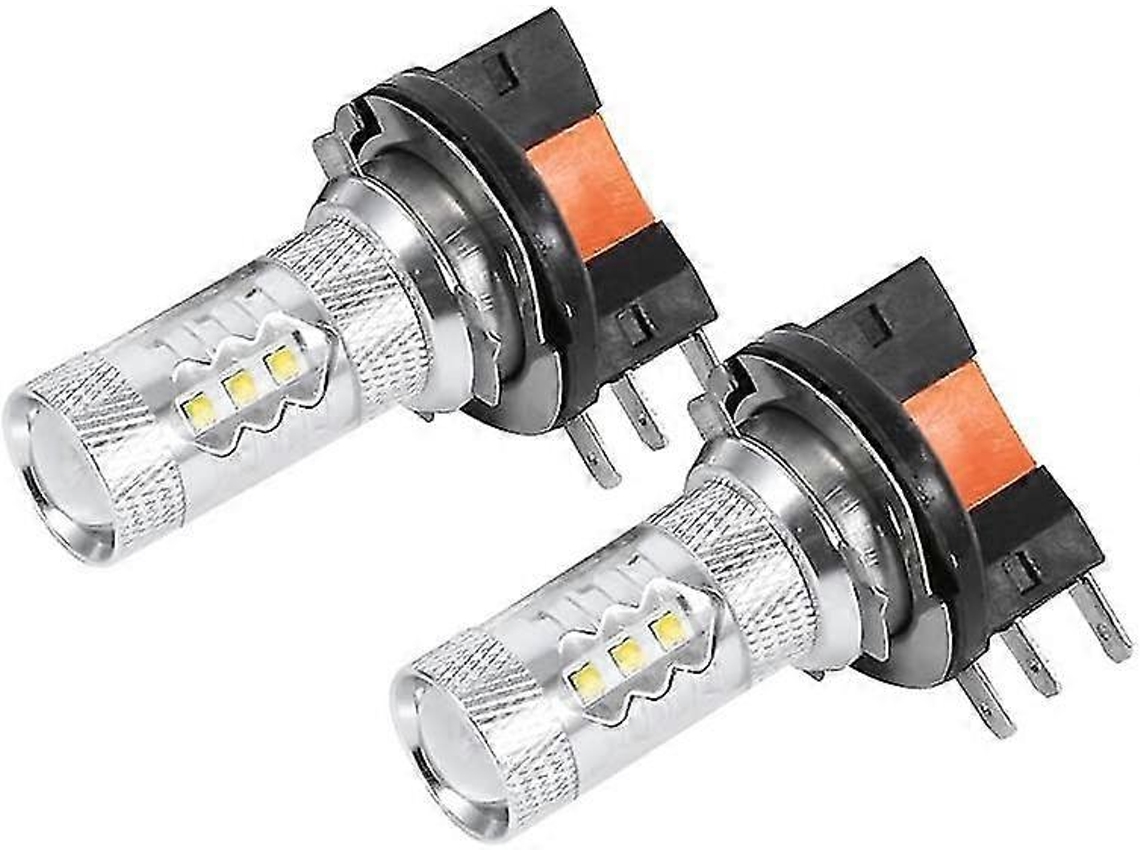 Omni bombillas Led H15, 2 Piezas 80w Blanca Hid, Lámparas de Luz Diurna para Luces Diurnas, Señales, Freno, Estacionamento Y Niebla