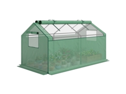 Mini-estufa De Jardim Estufa De Película Fria, Resistente Às Intempéries, 180 X 92 X 92 Cm, Verde