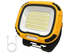 Luz De Trabalho Recarregável Led, Holofote Cob Super Brilhante Com Suporte Magnético, Luz De Segurança De Bateria Usb Luz Portátil Externa À