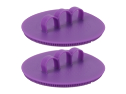 2 Peças De Esfoliante Corporal De Silicone E Escova De Banho