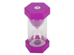 Cronômetro de Areia Hexagonal 30min Presente Infantil Roxo Decoração Mesa
