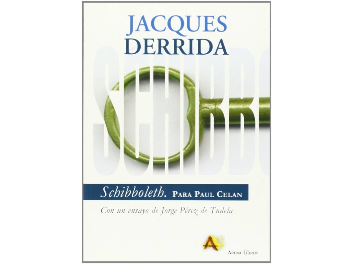 Livro Schibboleth de Jacques Derrida (Espanhol)